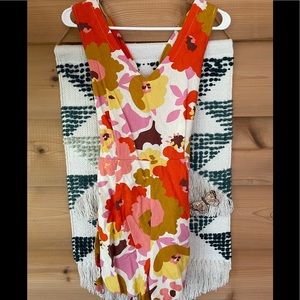 Lush floral retro romper